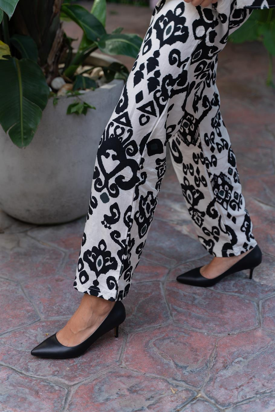 Nell Siyah Deri   Stiletto