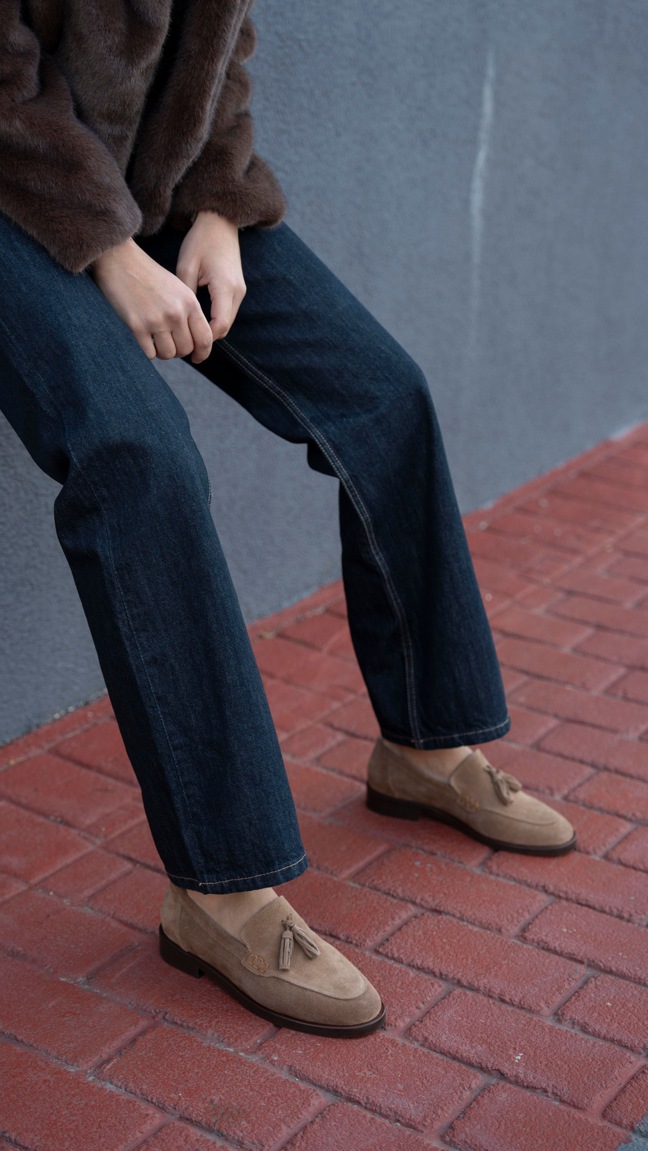 Nick Camel Süet   Hakiki Deri Kadın   Makosen Ayakkabı