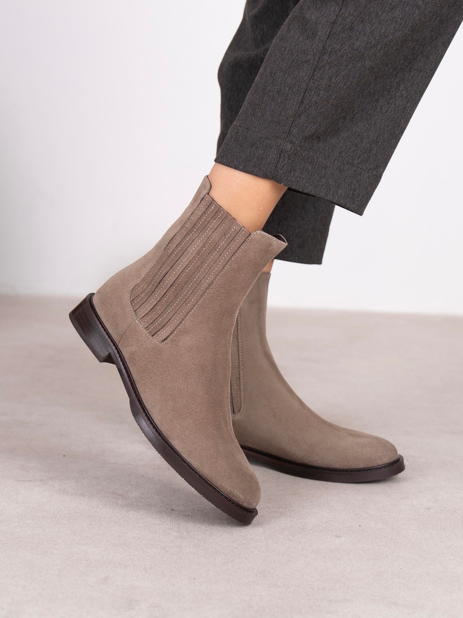 Nomi Vizon Süet Hakiki Deri Kadın Bot