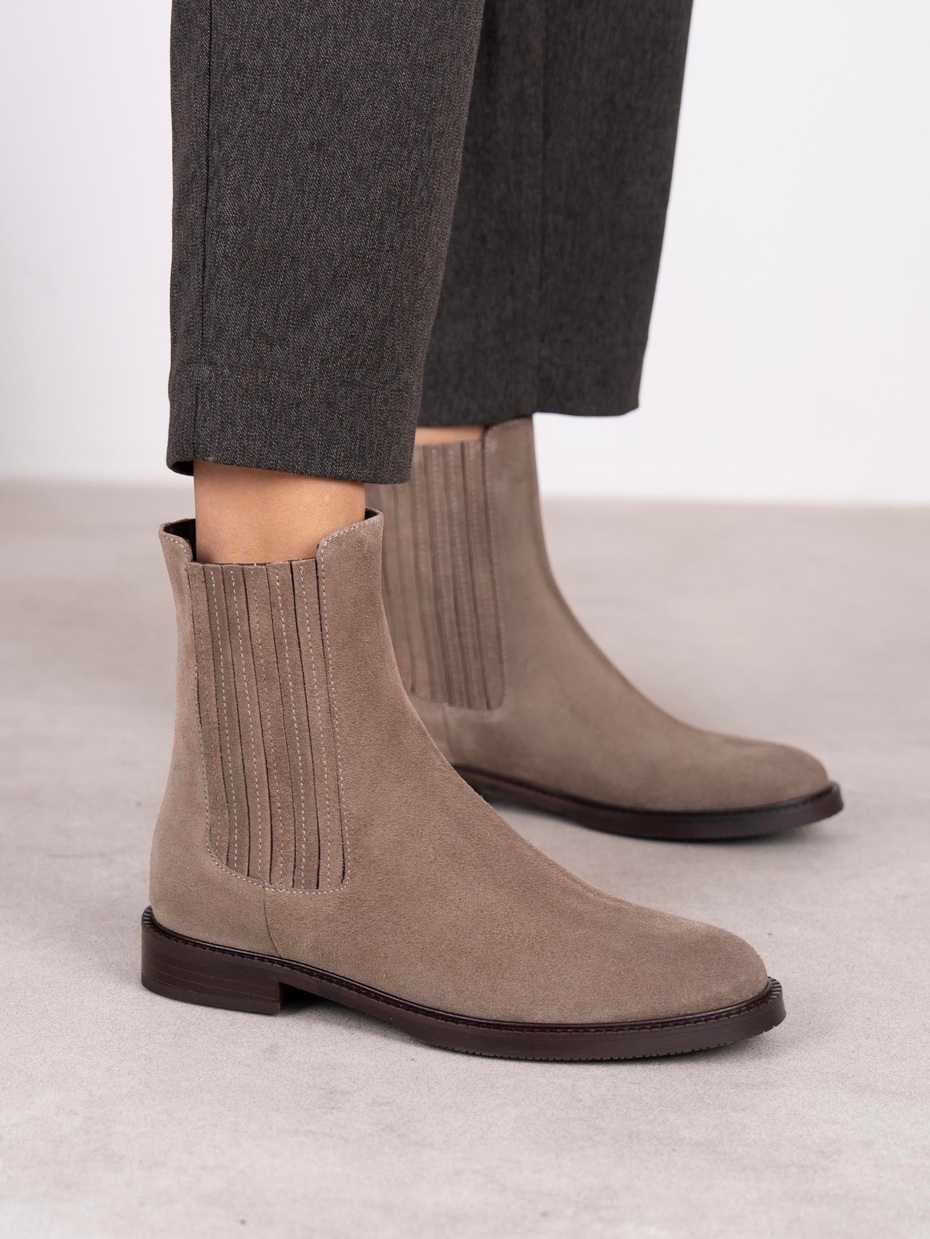 Nomi Vizon Süet Hakiki Deri Kadın Bot