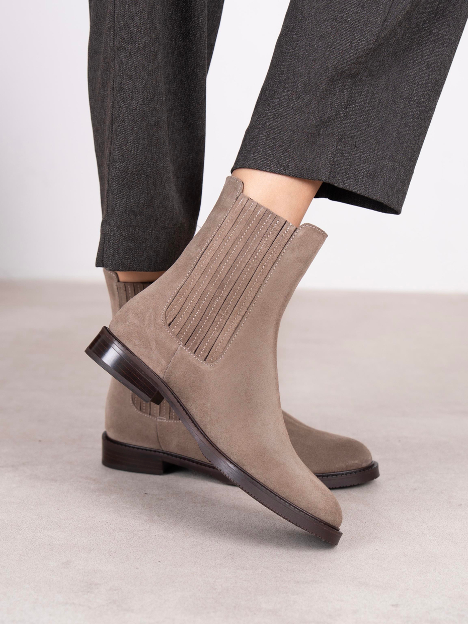 Nomi Vizon Süet Hakiki Deri Kadın Bot