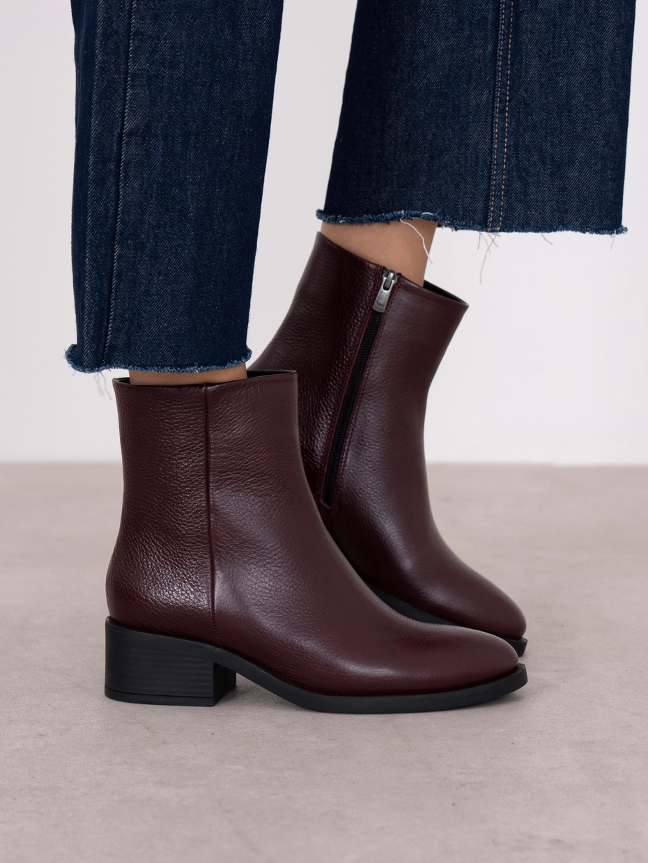 Noura Bordo Hakiki Deri Kadın Bot
