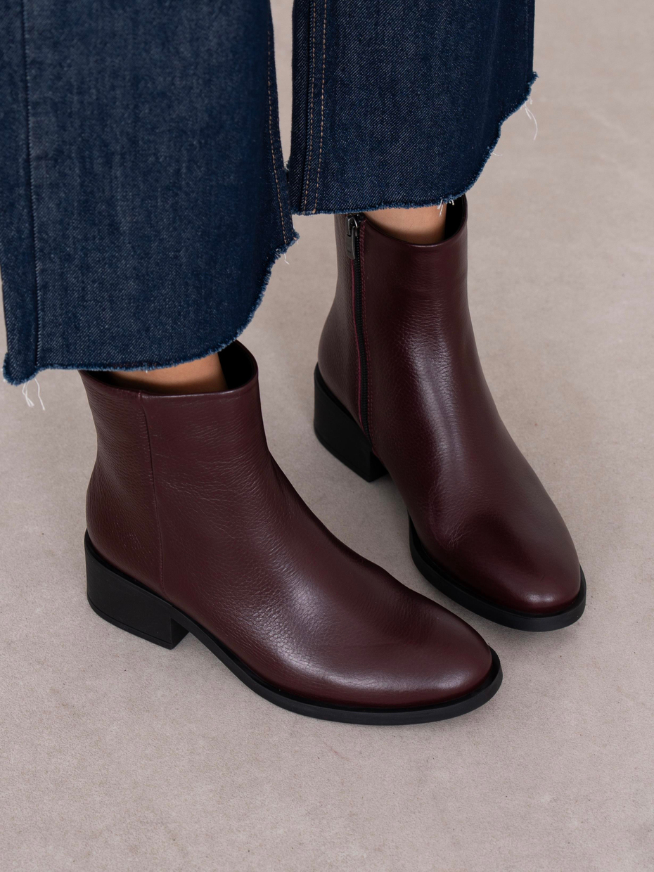Noura Bordo Hakiki Deri Kadın Bot