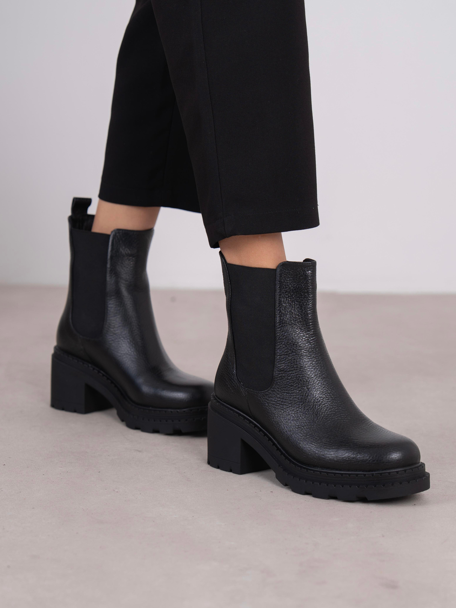 Olyana Siyah Hakiki Deri Kadın Bot