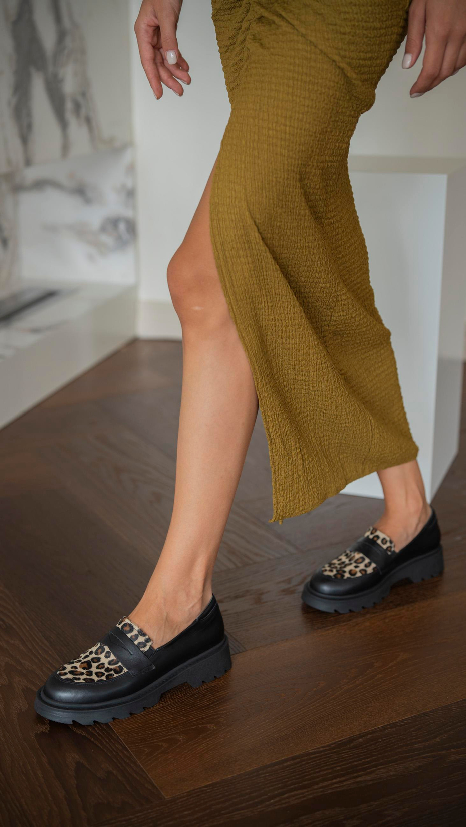 Orban Leopar   Hakiki Deri Kadın   Makosen Ayakkabı