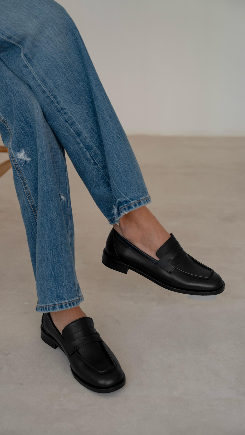 Origi Siyah   Hakiki Deri   Makosen Ayakkabı