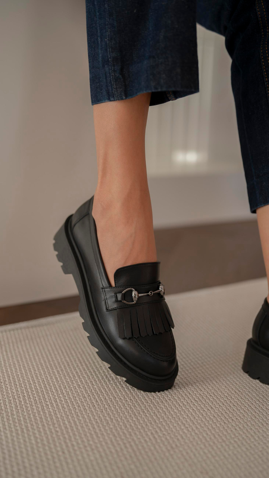 Osim Siyah   Hakiki Deri   Makosen Ayakkabı