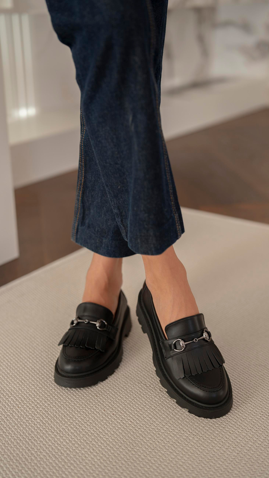 Osim Siyah   Hakiki Deri   Makosen Ayakkabı