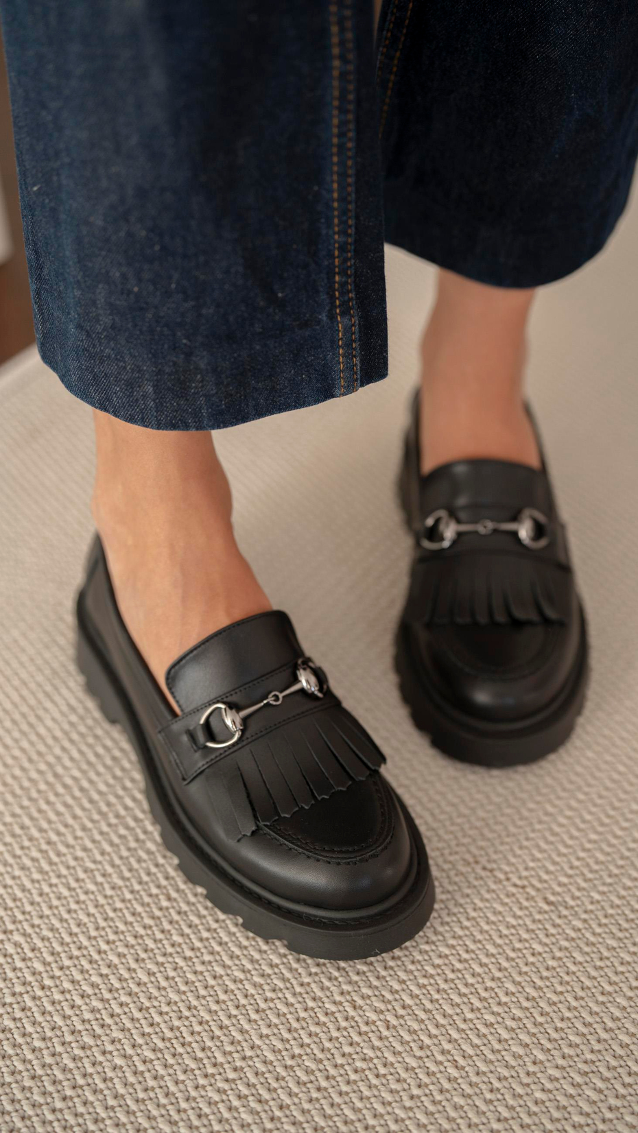 Osim Siyah   Hakiki Deri   Makosen Ayakkabı