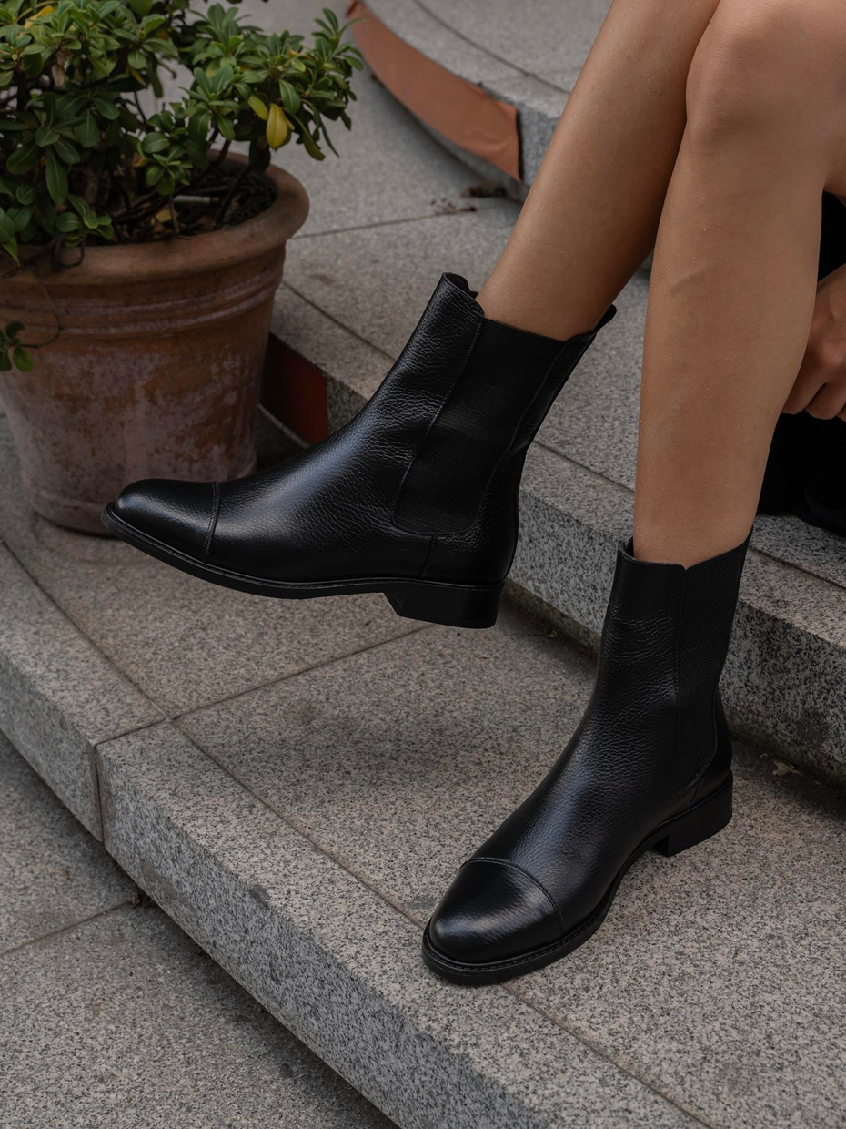 Ossy Siyah Deri   Bot