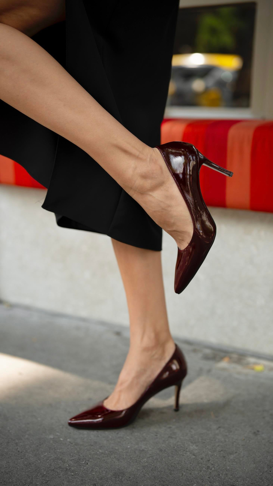 Paprica Bordo Rugan   Stiletto