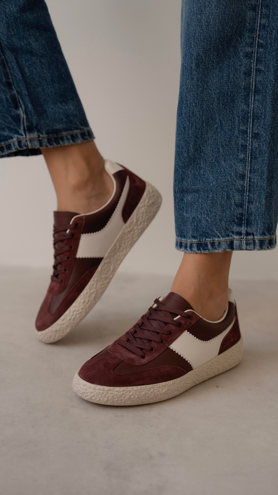 Pavlidis Bordo Süet- Bordo Hakiki Deri  Spor Ayakkabi