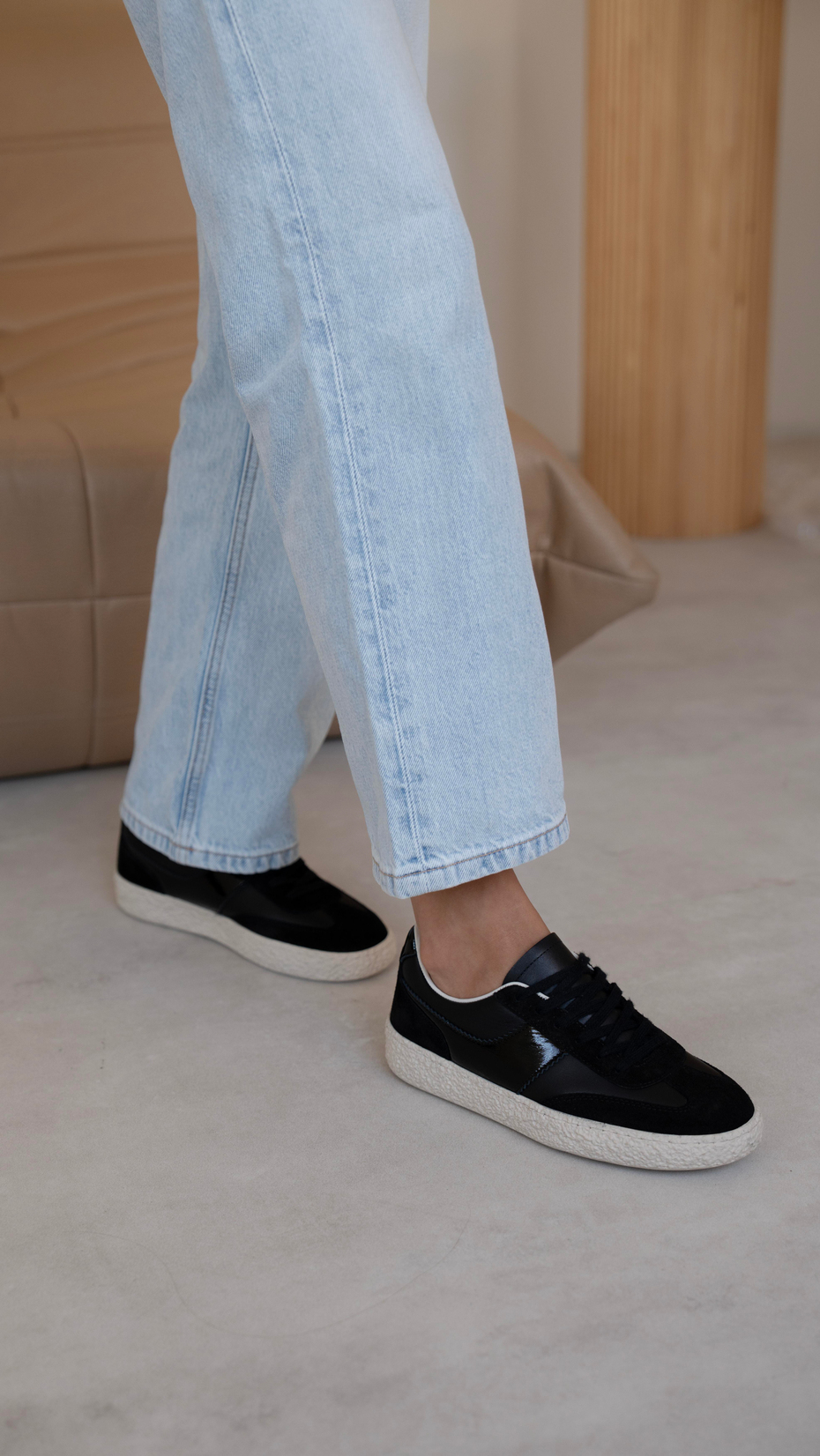 Pavlidis Siyah Süet- Siyah   Hakiki Deri   Spor Ayakkabı