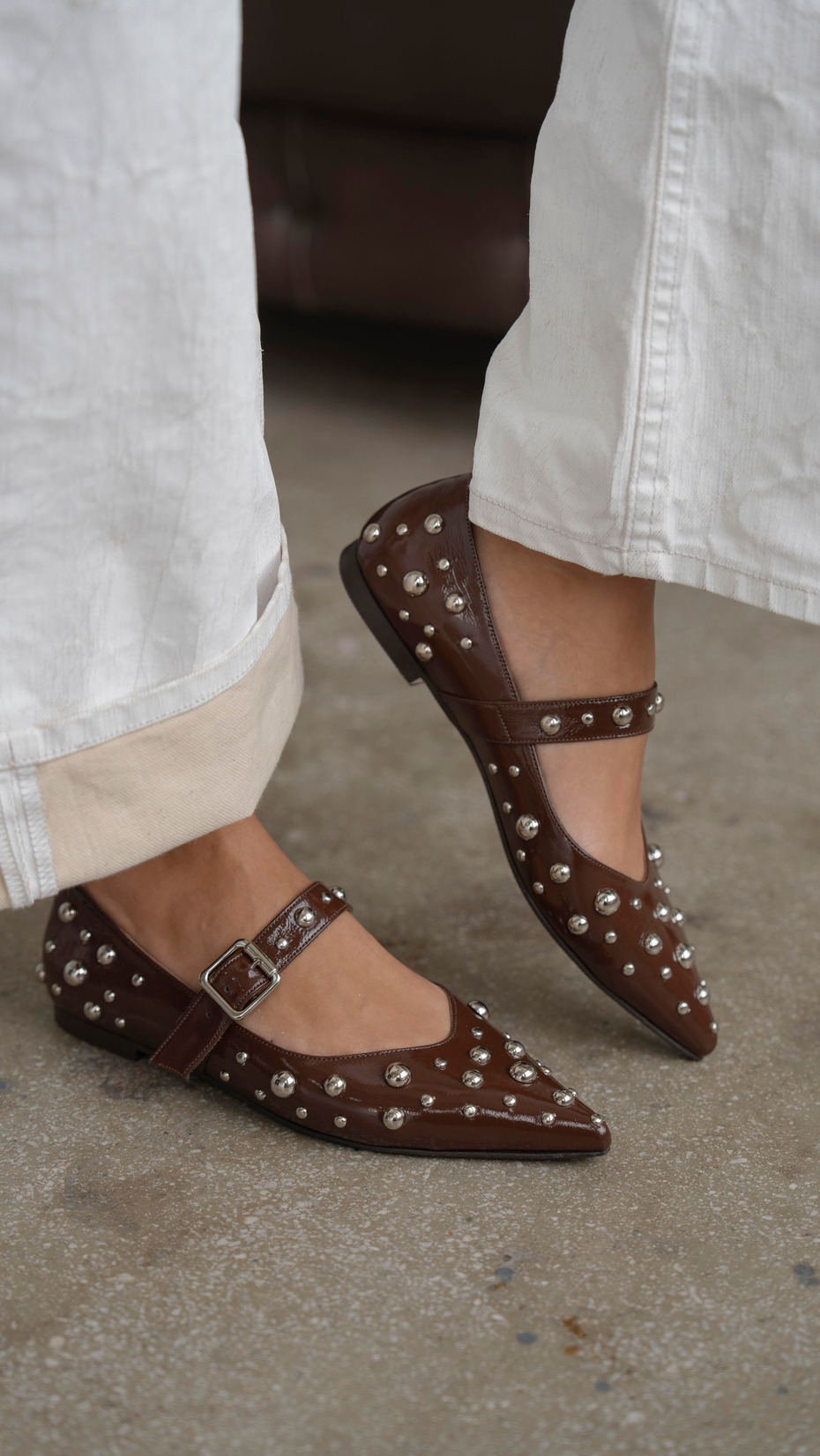 Perkins Kahve Rugan   Hakiki Deri   Babet