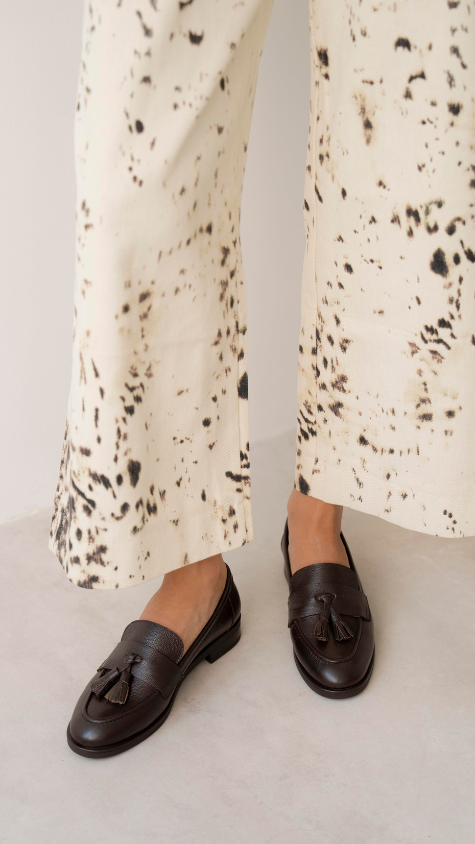 Pippa Kahve Hakiki Deri Kadın Makosen Ayakkabı