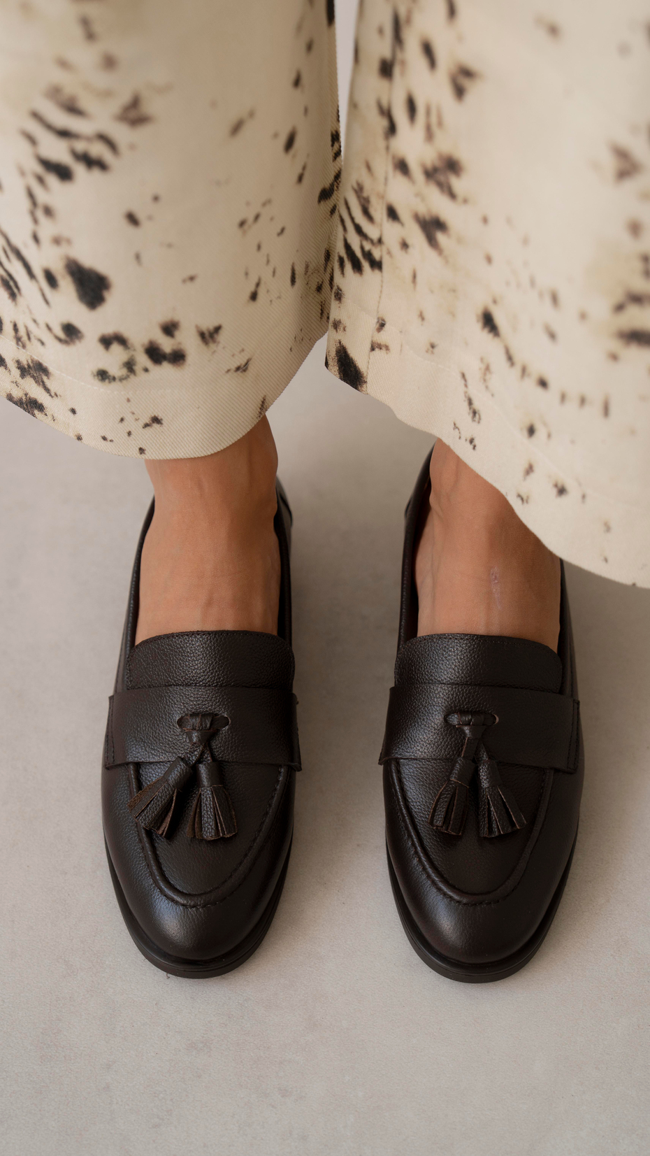 Pippa Kahve Hakiki Deri Kadın Makosen Ayakkabı