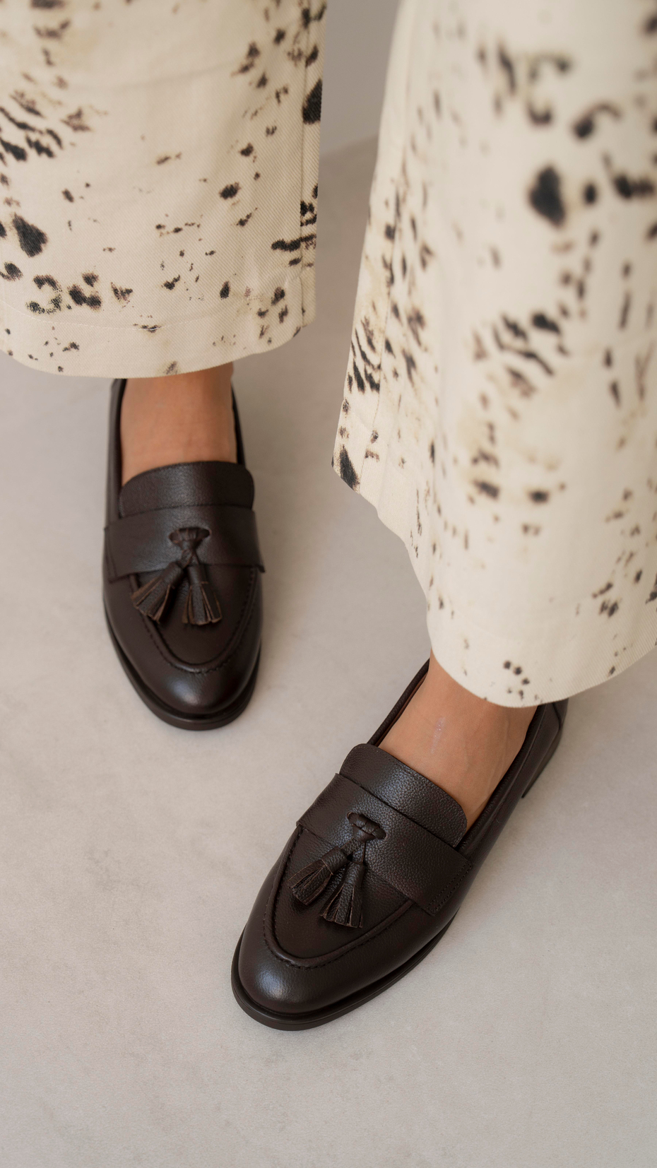 Pippa Kahve Hakiki Deri Kadın Makosen Ayakkabı