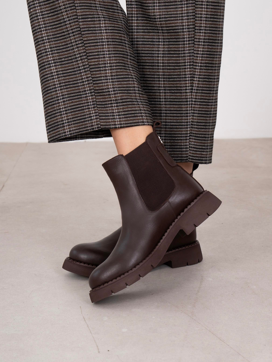 Polda Kahve Hakiki Deri Kadın Bot