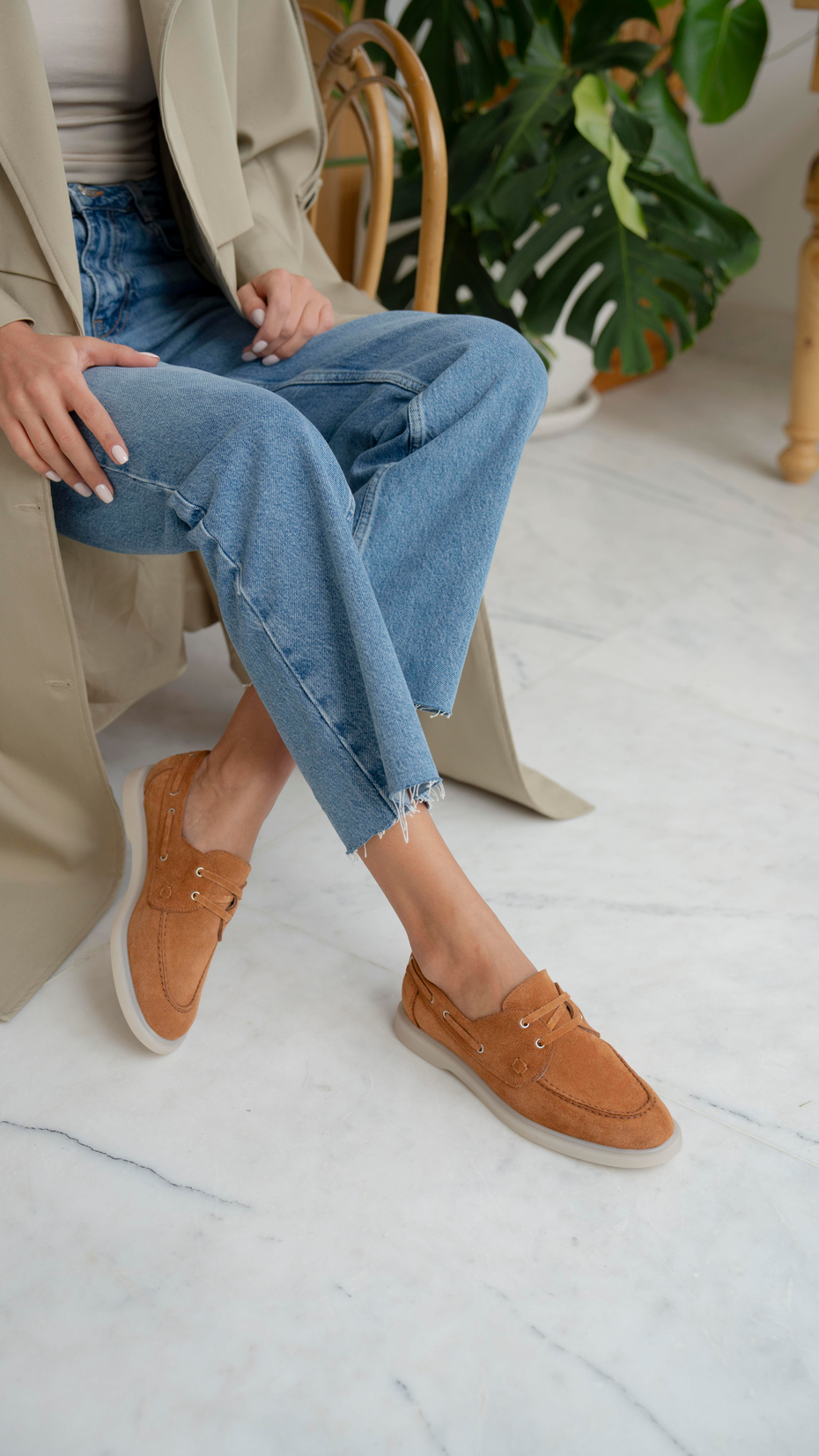 Powell Taba Süet   Hakiki Deri   Makosen Ayakkabı