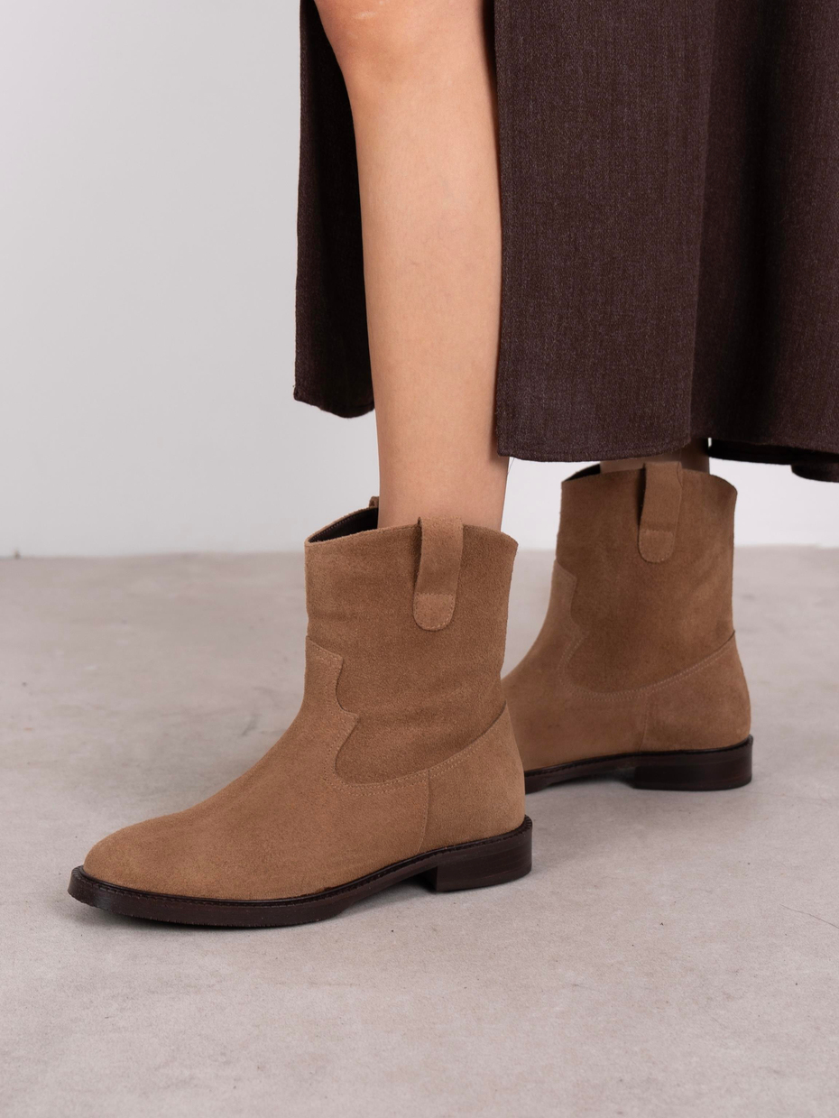 Rasmus Camel Süet Hakiki Deri  Bot