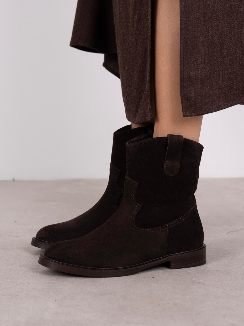 Rasmus Kahve Süet Hakiki Deri  Bot