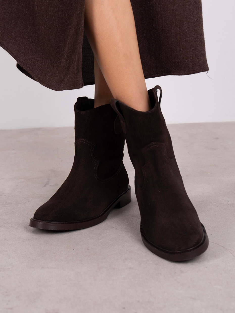 Rasmus Kahve Süet Hakiki Deri  Bot