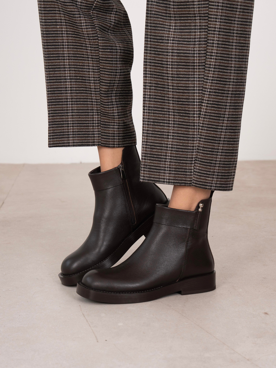 Ruth Kahve Hakiki Deri Kadın Bot