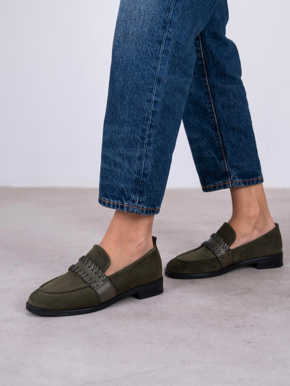 Rynor Haki Süet Hakiki Deri Kadın MAKOSEN