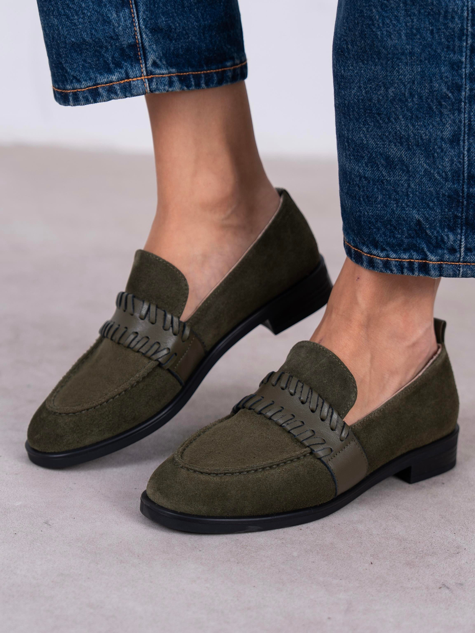 Rynor Haki Süet Hakiki Deri Kadın MAKOSEN