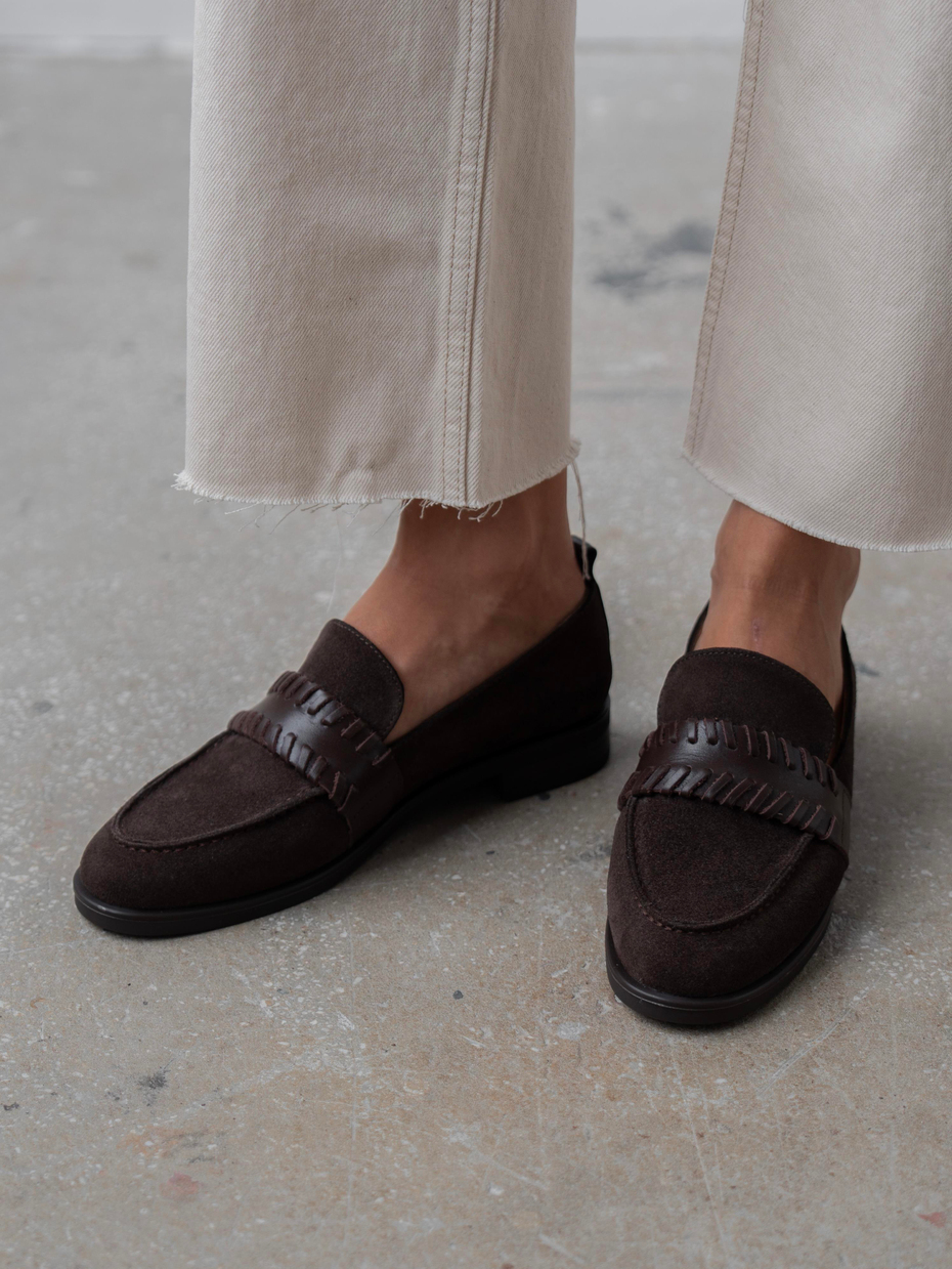 Rynor Kahve Süet Hakiki Deri Kadın MAKOSEN