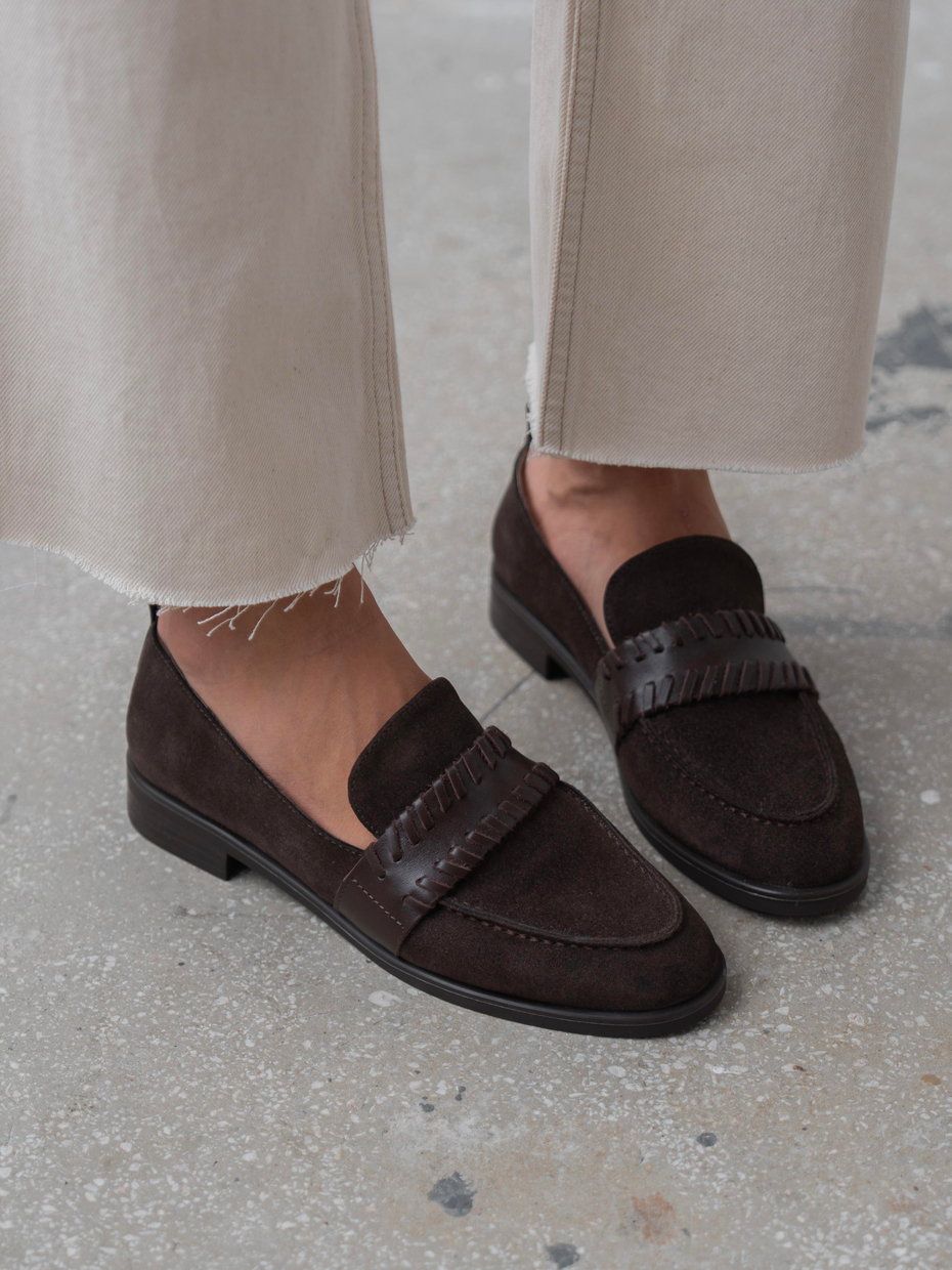 Rynor Kahve Süet Hakiki Deri Kadın MAKOSEN