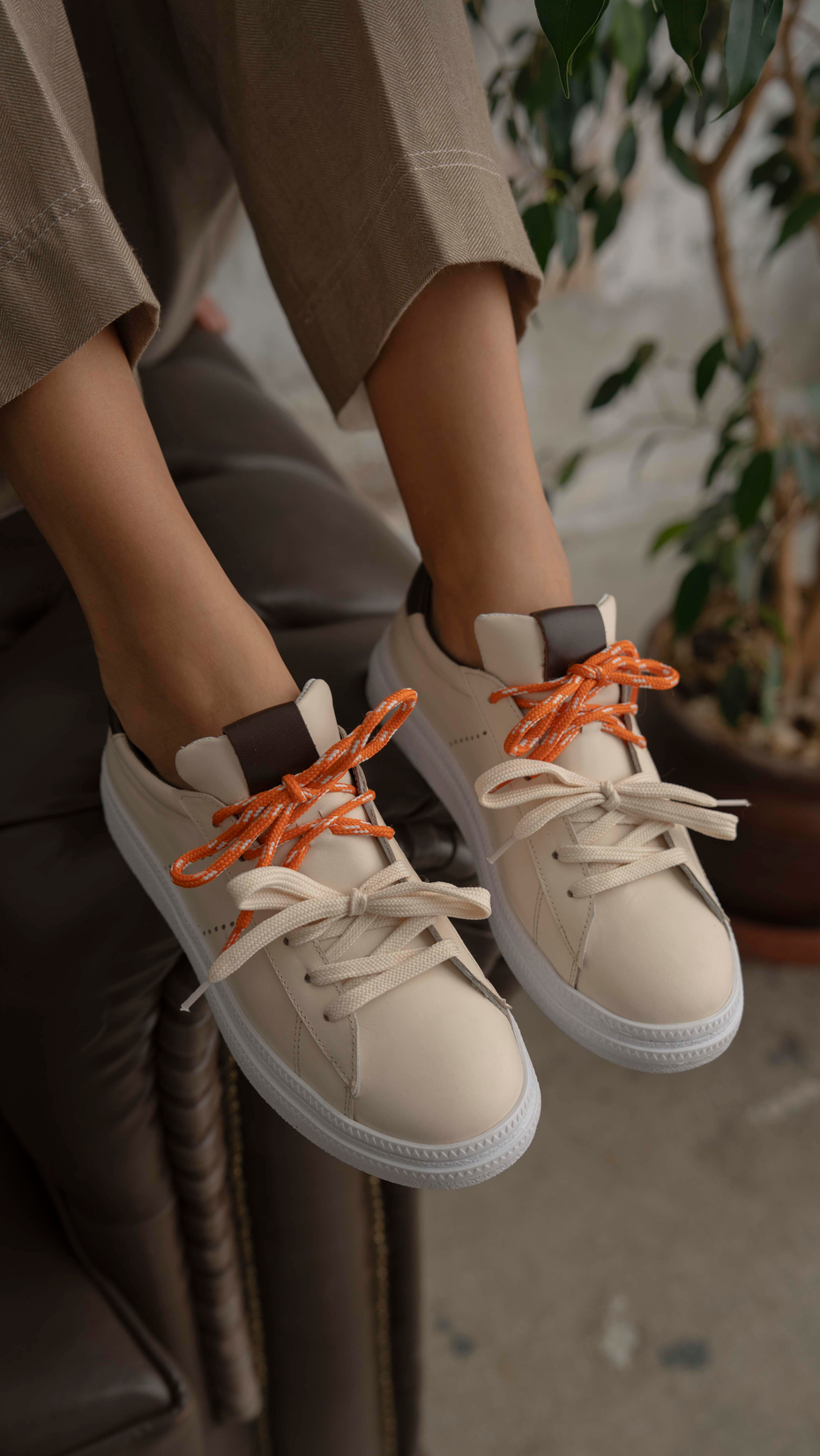 Sedorf Bej   Hakiki Deri   Spor Ayakkabı