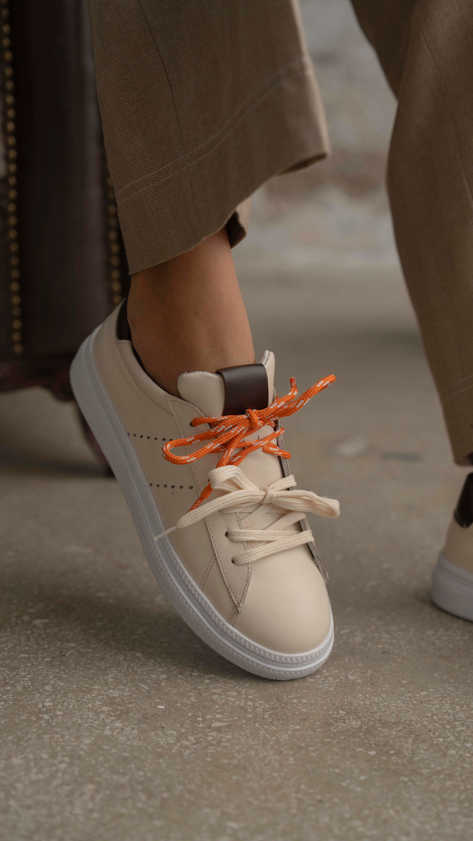 Sedorf Bej   Hakiki Deri   Spor Ayakkabı