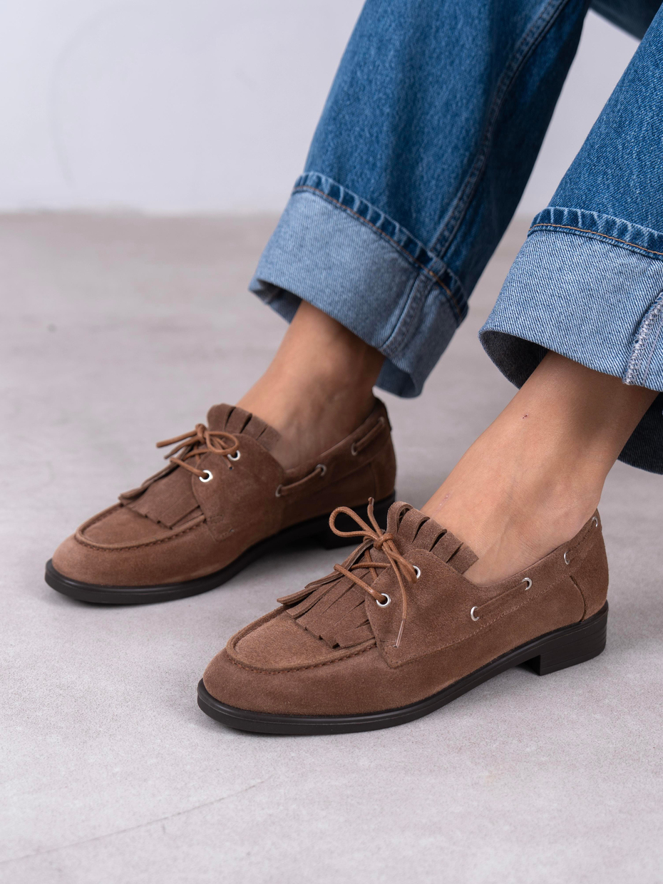 Soren Camel Süet Hakiki Deri Kadın MAKOSEN