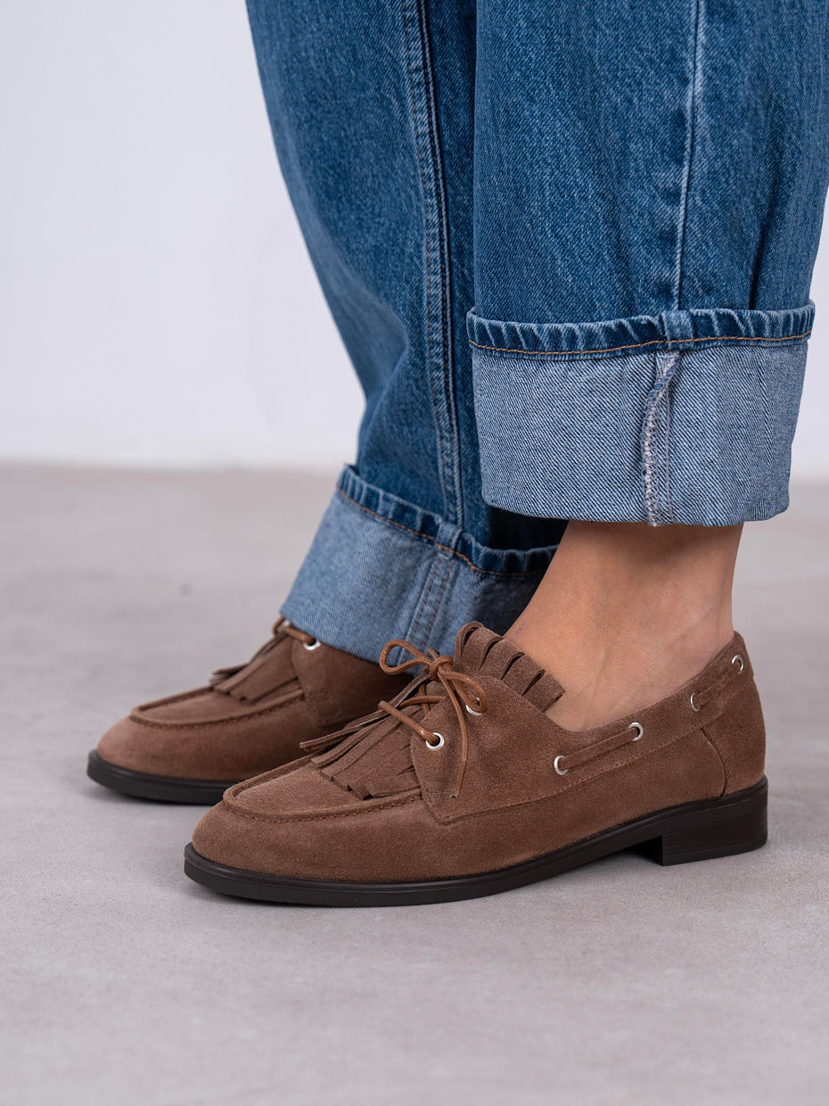 Soren Camel Süet Hakiki Deri Kadın MAKOSEN