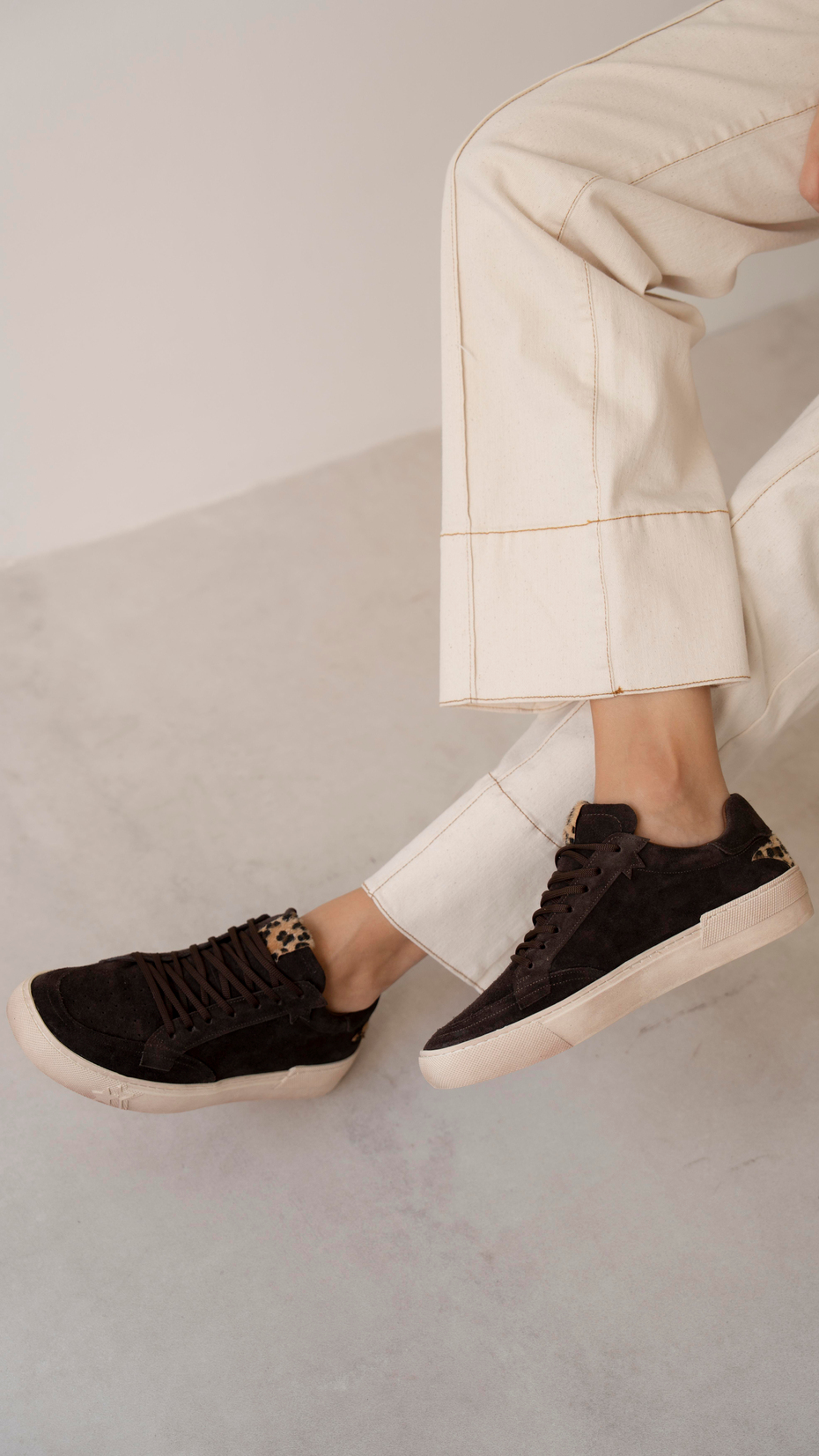 Stay Kahve Süet Hakiki Deri  Spor Ayakkabi