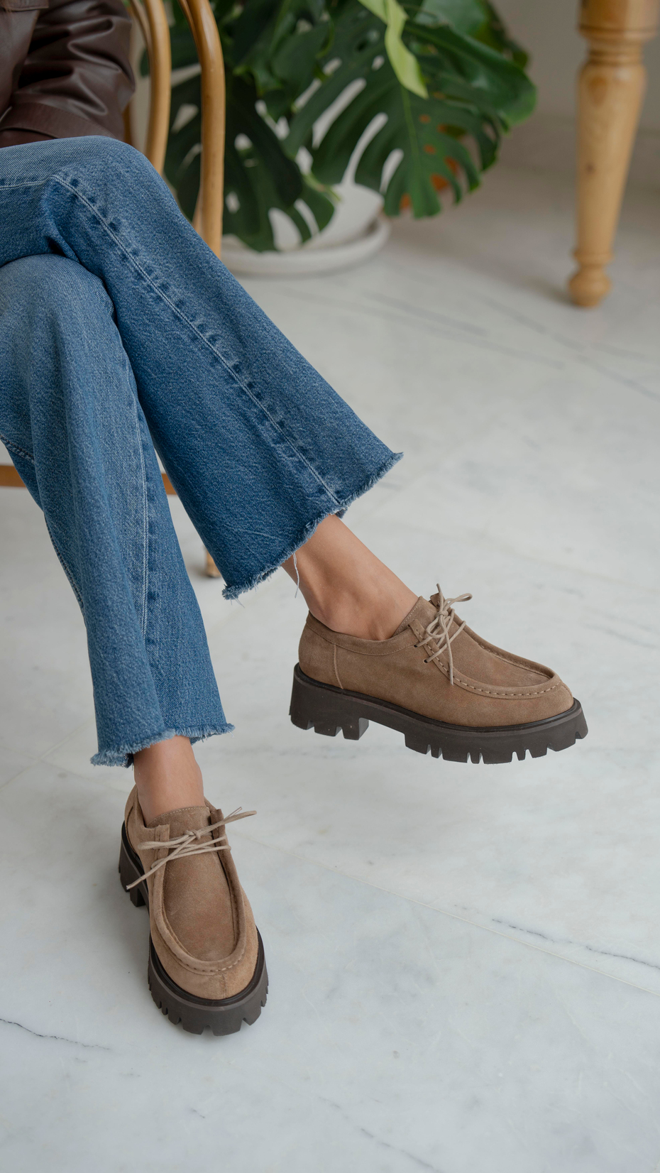 Stew Camel Süet   Hakiki Deri   Makosen Ayakkabı