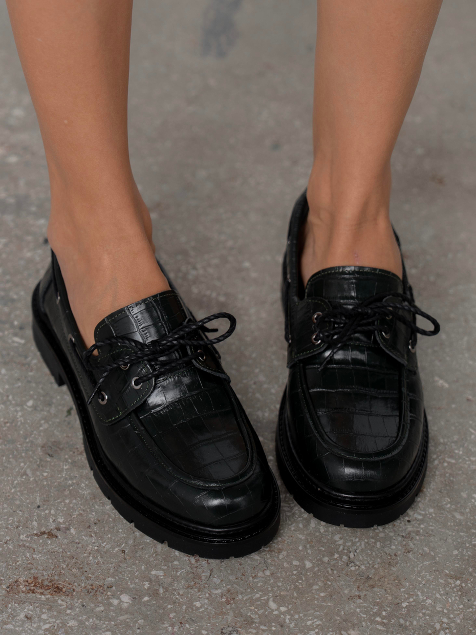 Suvon Haki Kroko Hakiki Deri Kadın MAKOSEN