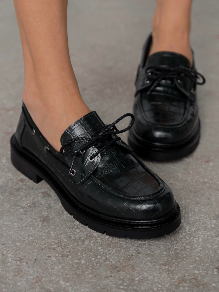 Suvon Haki Kroko Hakiki Deri Kadın MAKOSEN