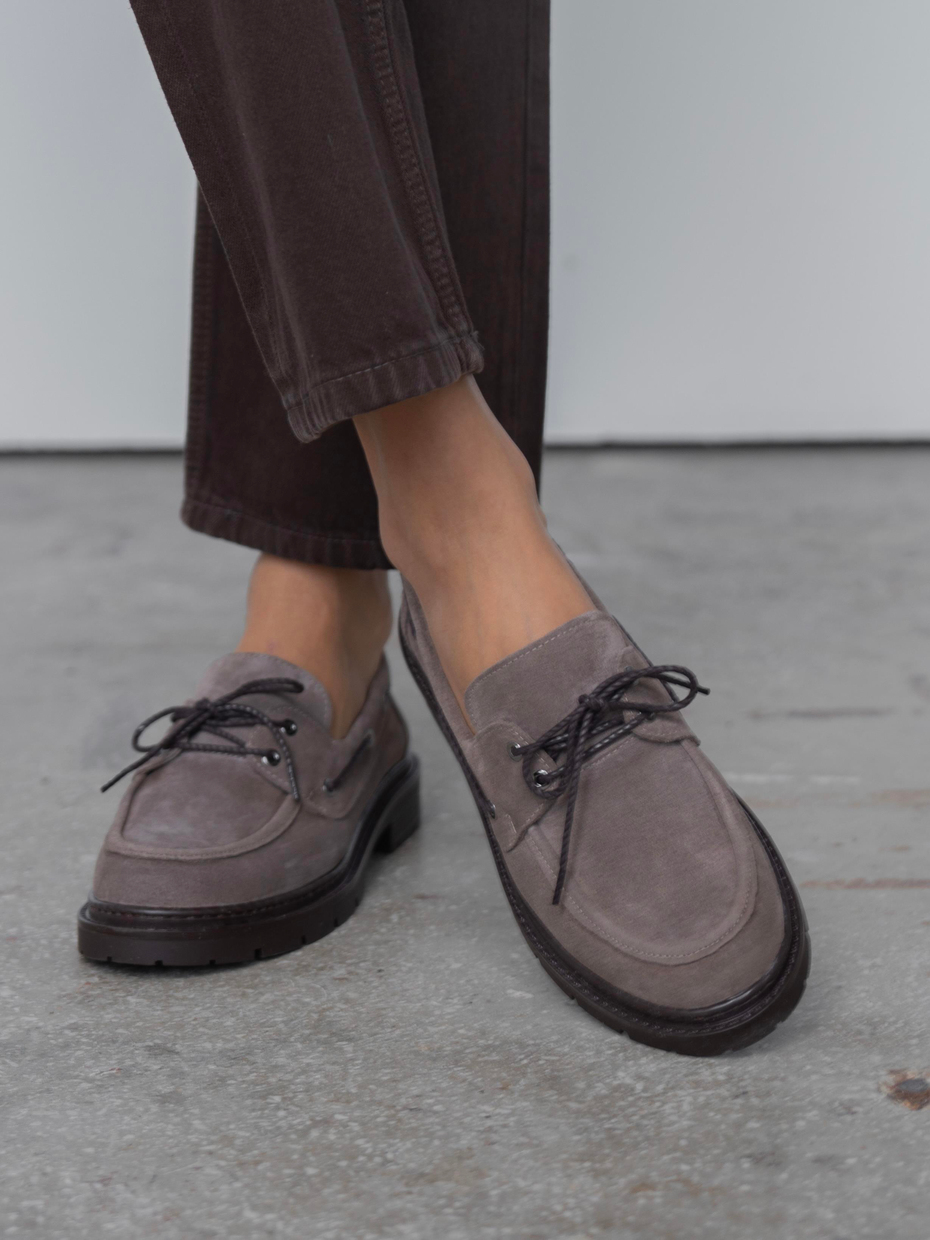 Suvon Vizon Süet Hakiki Deri Kadın MAKOSEN