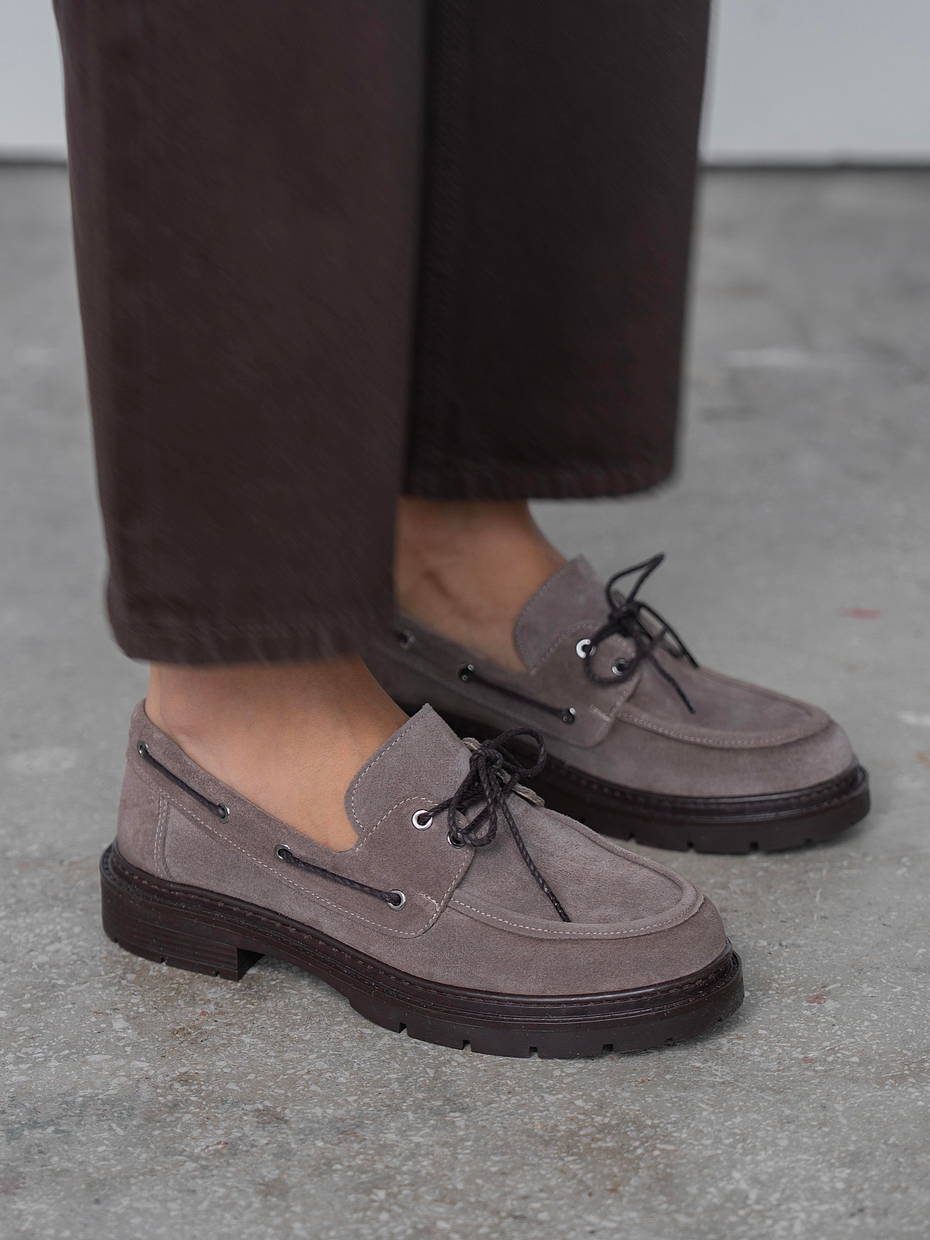 Suvon Vizon Süet Hakiki Deri Kadın MAKOSEN