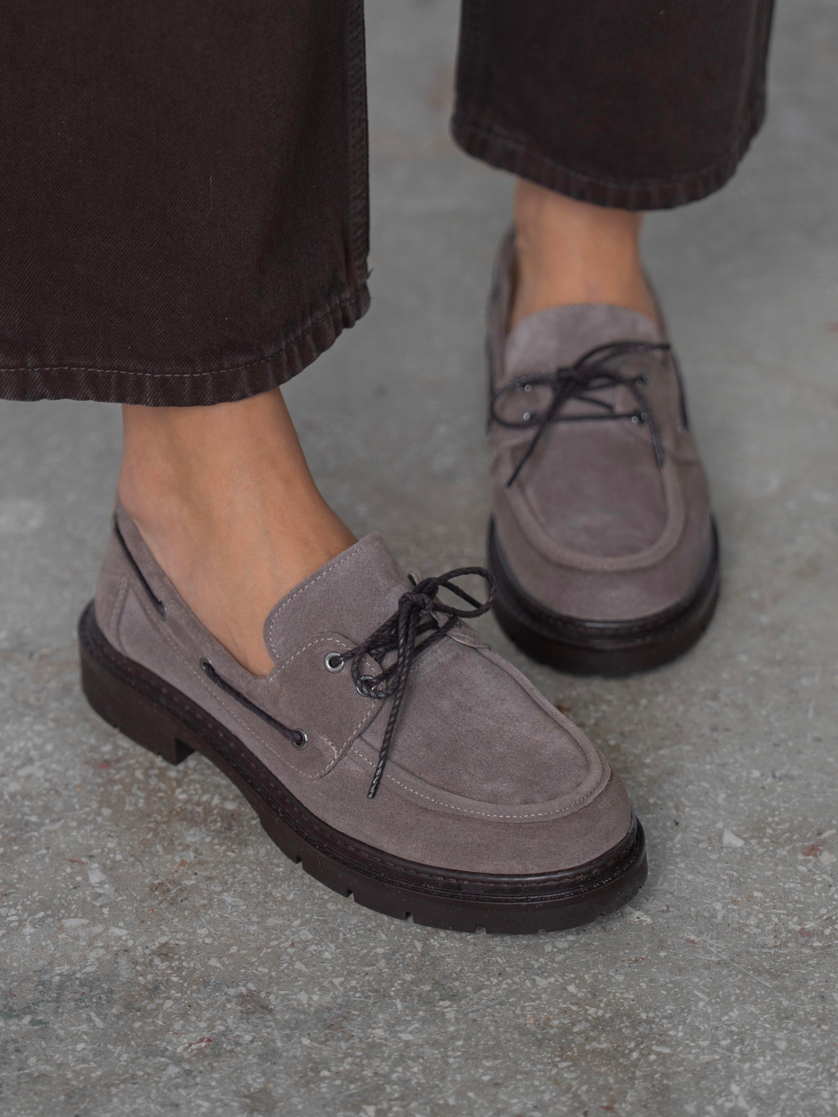 Suvon Vizon Süet Hakiki Deri Kadın MAKOSEN