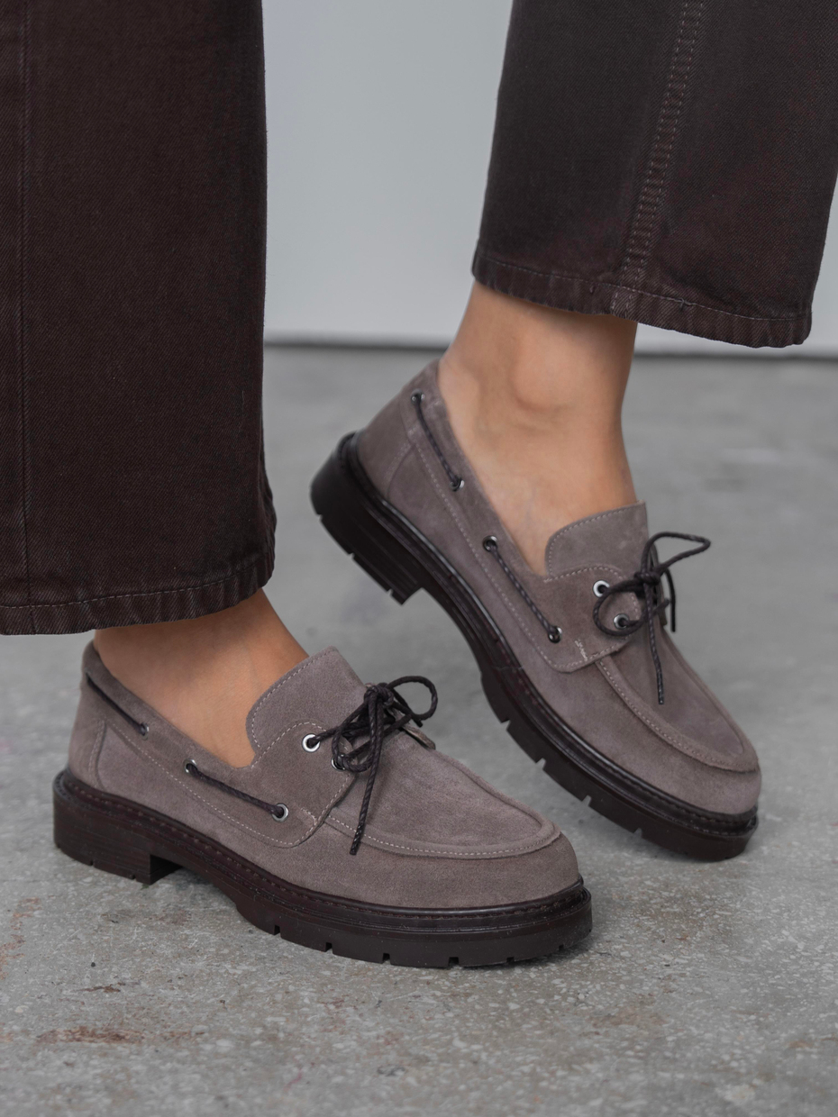 Suvon Vizon Süet Hakiki Deri Kadın MAKOSEN