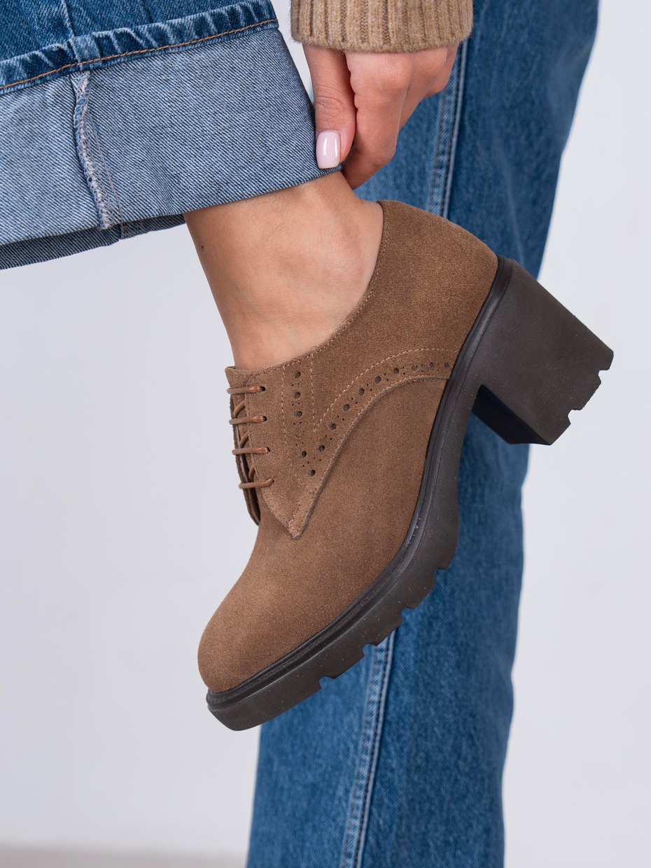 Svor Camel Süet Hakiki Deri Kadın MAKOSEN