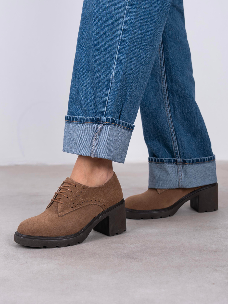 Svor Camel Süet Hakiki Deri Kadın MAKOSEN