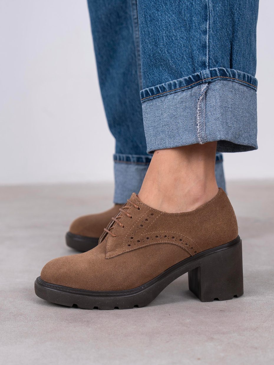 Svor Camel Süet Hakiki Deri Kadın MAKOSEN