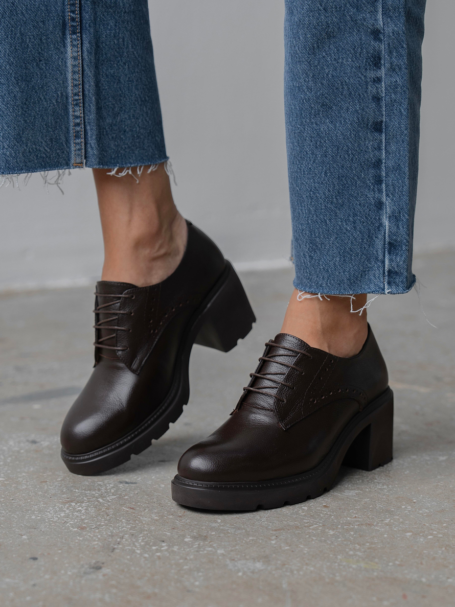 Svor Kahve Hakiki Deri Kadın MAKOSEN