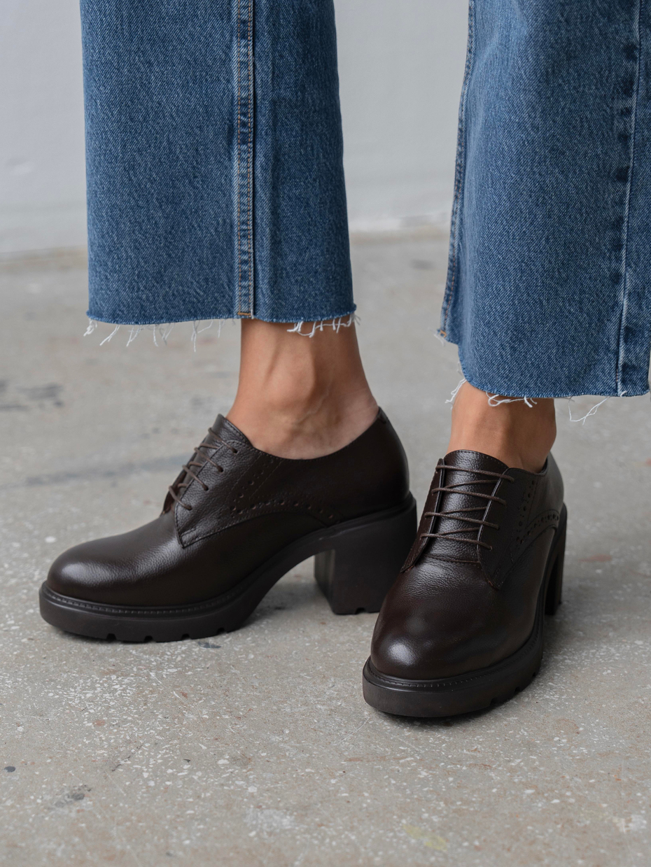 Svor Kahve Hakiki Deri Kadın MAKOSEN