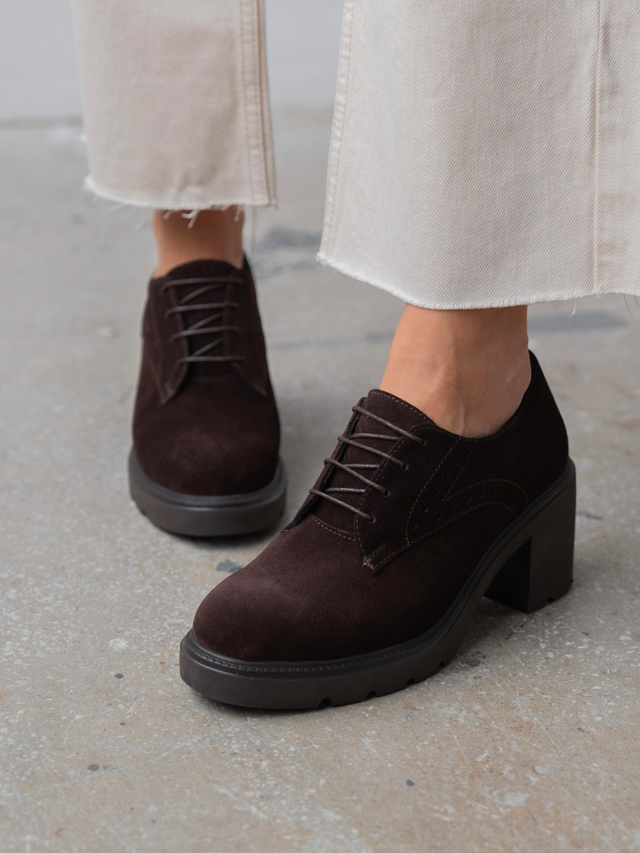 Svor Kahve Süet Hakiki Deri Kadın MAKOSEN