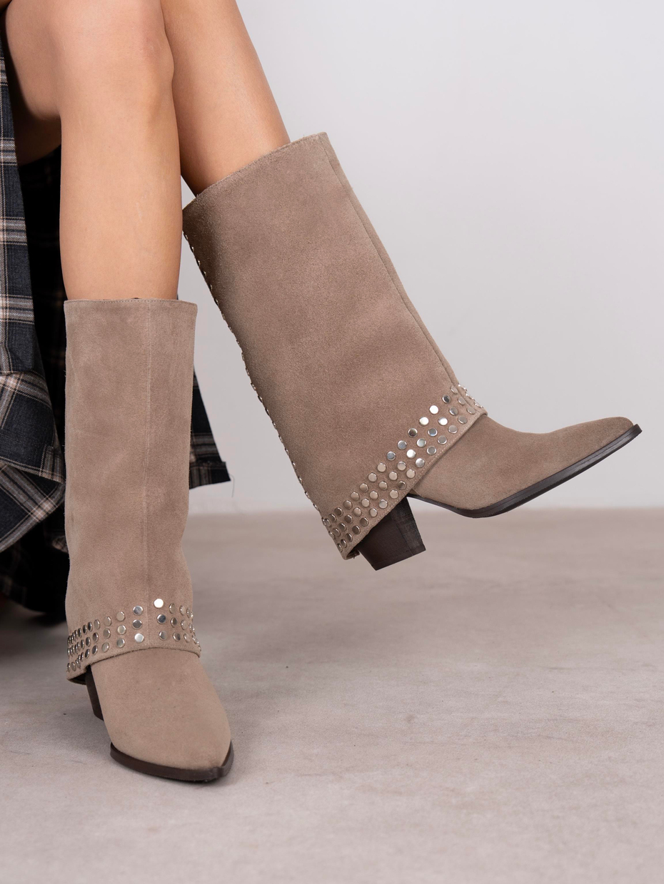 Vanora Vizon Süet Troklu Hakiki Deri Kadın Bot